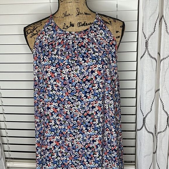 Michael Michael KORS Floral Top Sz L - Picture 7 of 7